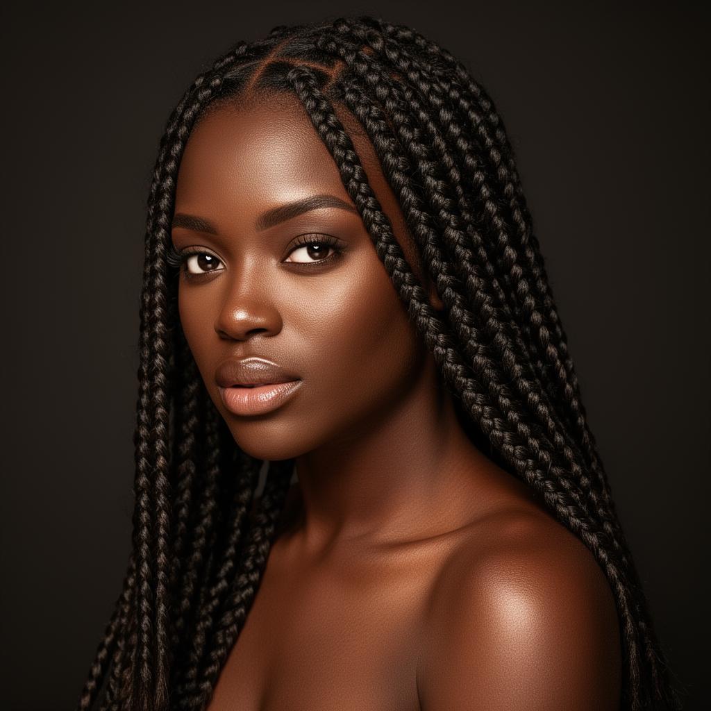 Box Braids feito pela trancista Charm em SBC