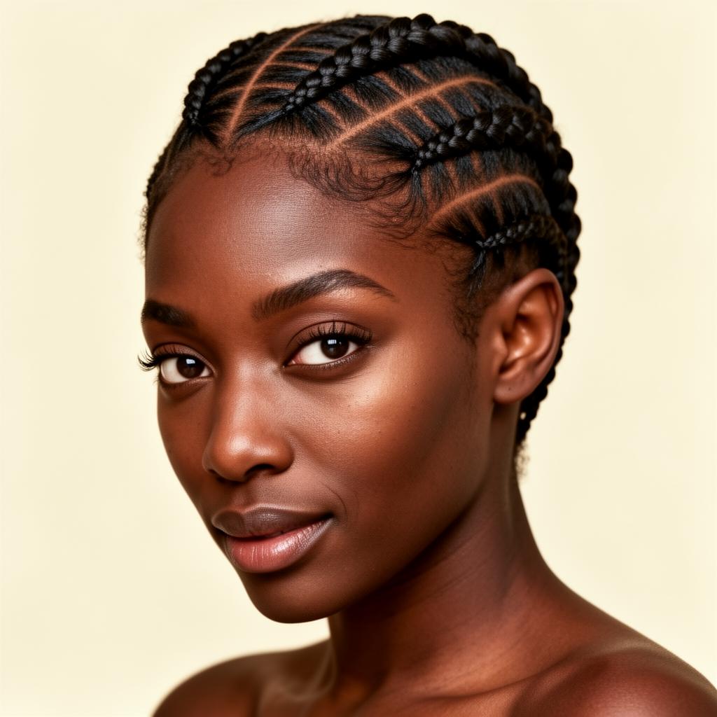 Nagô / Cornrows feito pela trancista Charm em SBC